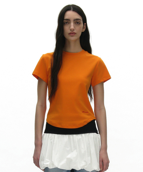 PARTIMENTO WOMEN(パルティメントウィメン)の「PW 90s ショートスリーブTシャツ_10カラー(Tシャツ/カットソー・レディース・ホワイト/スカイブルー/ブラック/グレー/ブルー/ピンク系その他/チャコール・FREE)」の13枚目の写真