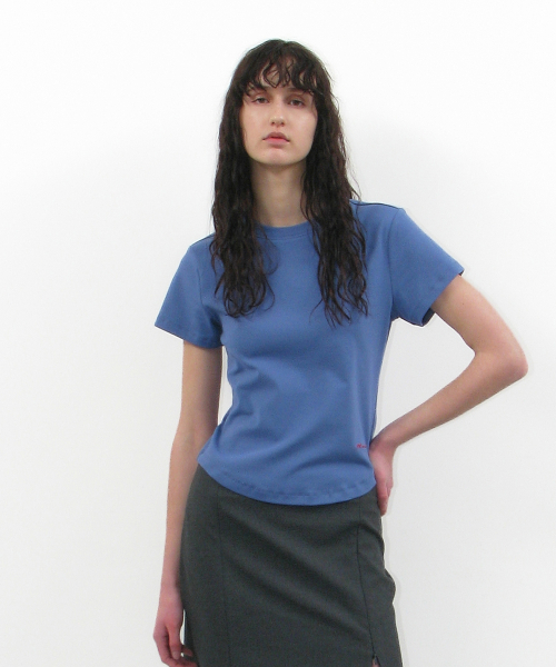 PARTIMENTO WOMEN(パルティメントウィメン)の「PW 90s ショートスリーブTシャツ_10カラー(Tシャツ/カットソー・レディース・ホワイト/スカイブルー/ブラック/グレー/ブルー/ピンク系その他/チャコール・FREE)」の14枚目の写真