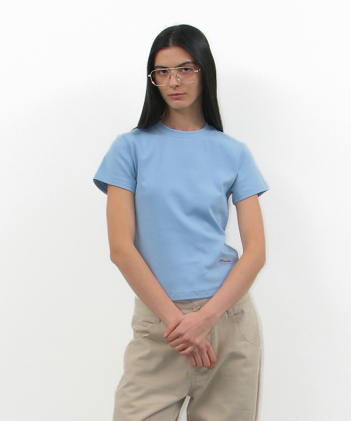 PARTIMENTO WOMEN(パルティメントウィメン)の「PW 90s ショートスリーブTシャツ_10カラー(Tシャツ/カットソー・レディース・ホワイト/スカイブルー/ブラック/グレー/ブルー/ピンク系その他/チャコール・FREE)」の16枚目の写真