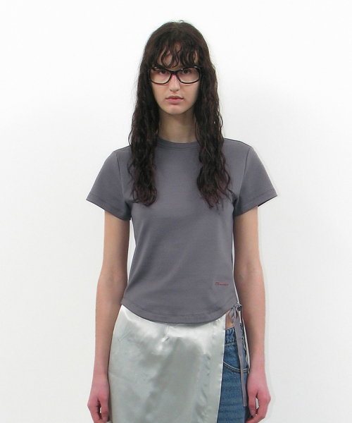 PARTIMENTO WOMEN(パルティメントウィメン)の「PW 90s ショートスリーブTシャツ_10カラー(Tシャツ/カットソー・レディース・ホワイト/スカイブルー/ブラック/グレー/ブルー/ピンク系その他/チャコール・FREE)」の17枚目の写真