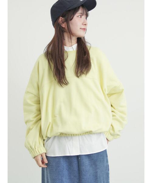 Samansa Mos2(サマンサ モスモス)の「裾バルーン風スウェット(Tシャツ/カットソー・レディース・イエロー/ブラック/グレー・F)」の3枚目の写真