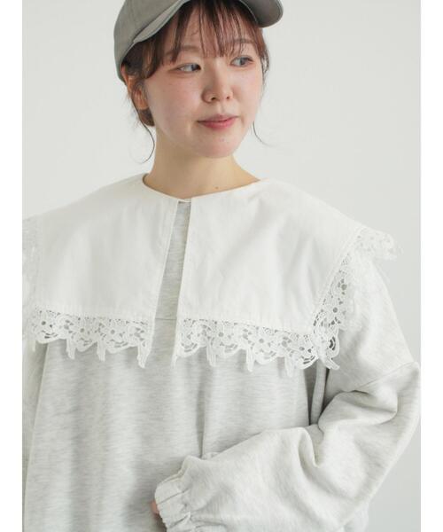 Samansa Mos2(サマンサ モスモス)の「裾バルーン風スウェット(Tシャツ/カットソー・レディース・イエロー/ブラック/グレー・F)」の8枚目の写真