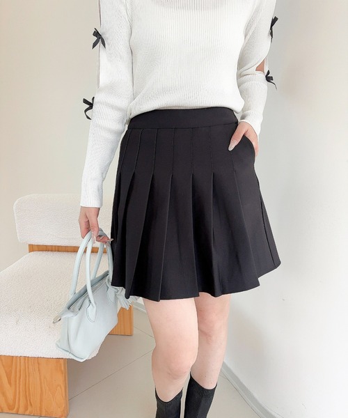 Jasmine Grandiflorum(ジャスミングランディフローラム)の「【Jasmine】ポケット付きスカート(スカート・レディース・グレー/ブラック・SMALL/MEDIUM)」の3枚目の写真