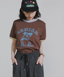College-Style Bicolor Ringer T-Shirt / カレッジ風バイカラーリンガーTシャツ 秋 秋服 2026年秋冬