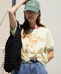 College-Style Bicolor Ringer T-Shirt / カレッジ風バイカラーリンガーTシャツ 秋 秋服 2026年秋冬