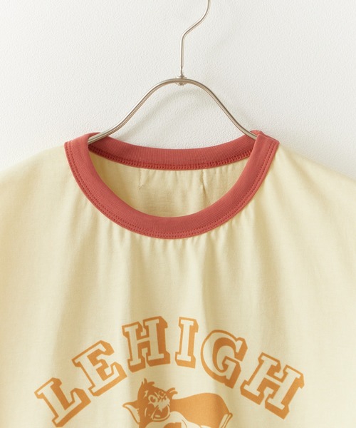 Chick（チック）の「College-Style Bicolor Ringer T-Shirt / カレッジ風バイカラーリンガーTシャツ 秋 秋服 2026年秋冬（Tシャツ/カットソー・レディース・ブラウン/クリーム・FREE）」の4枚目の写真