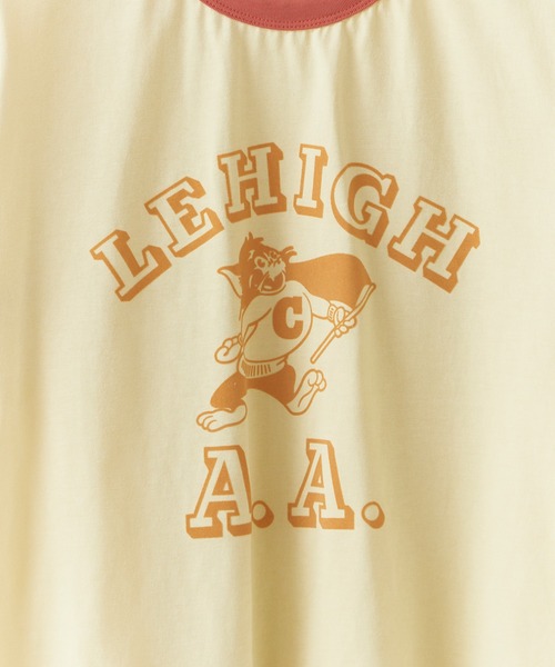 Chick（チック）の「College-Style Bicolor Ringer T-Shirt / カレッジ風バイカラーリンガーTシャツ 秋 秋服 2026年秋冬（Tシャツ/カットソー・レディース・ブラウン/クリーム・FREE）」の6枚目の写真