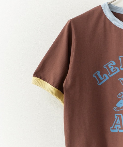 Chick（チック）の「College-Style Bicolor Ringer T-Shirt / カレッジ風バイカラーリンガーTシャツ 秋 秋服 2026年秋冬（Tシャツ/カットソー・レディース・ブラウン/クリーム・FREE）」の7枚目の写真
