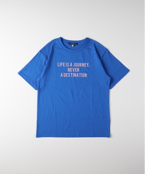 Right-on(ライトオン)の「【HONEYSUCKLE ROSE】アソートグラフィックTシャツ (半袖カットソー / プリントロゴ / クルーネック / ラウンドヘム / ゆったり / 体型カバー)(Tシャツ/カットソー・レディース・オフホワイト/ブルー/ブラウン/ホワイト/ライトグレー/イエロー/ダークグレー/キナリ・S/M/L)」の22枚目の写真