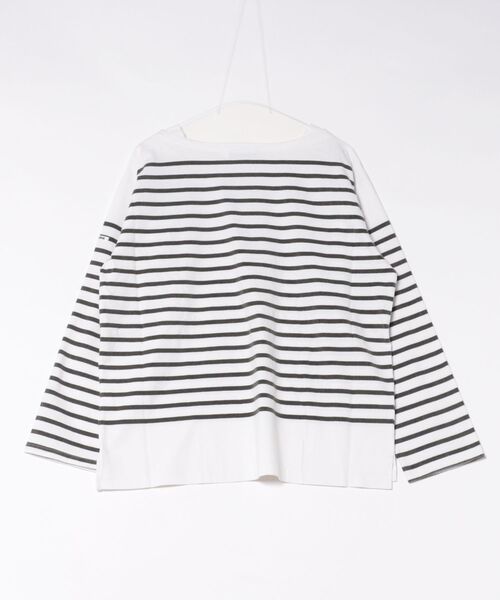MONT KEMMEL(モンケメル)の「【 MONTKEMMEL / モンケメル 】バスクボーダー ウォッシュ加工 ロングスリーブTシャツ(Tシャツ/カットソー・レディース・オレンジ/ホワイト/ブラック/ブルー・38/36)」の12枚目の写真