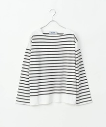 ottilie（オティーリエ）の「【 MONTKEMMEL / モンケメル 】バスクボーダー　ウォッシュ加工　ロングスリーブTシャツ（Tシャツ/カットソー）」