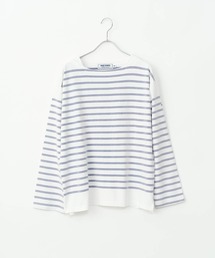 ottilie（オティーリエ）の「【 MONTKEMMEL / モンケメル 】バスクボーダー　ウォッシュ加工　ロングスリーブTシャツ（Tシャツ/カットソー）」