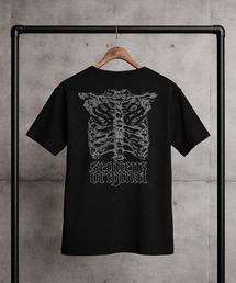 SEQUENZ (シークエンズ) Tシャツ 半袖 バックプリント リブ素材 カットソー メンズ レディース