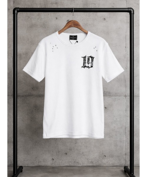 SEQUENZ(シークエンズ)の「SEQUENZ (シークエンズ) Tシャツ 半袖 バックプリント リブ素材 カットソー メンズ レディース(Tシャツ/カットソー・メンズ・ホワイト/ブラック・M/L)」の3枚目の写真