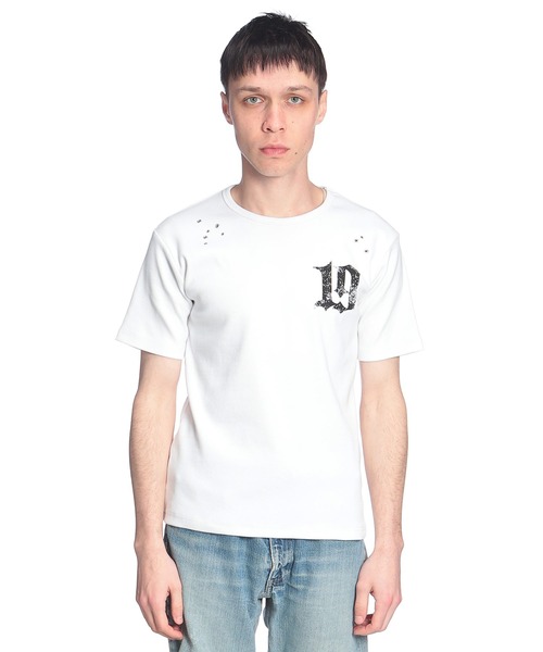 SEQUENZ(シークエンズ)の「SEQUENZ (シークエンズ) Tシャツ 半袖 バックプリント リブ素材 カットソー メンズ レディース(Tシャツ/カットソー・メンズ・ホワイト/ブラック・M/L)」の10枚目の写真