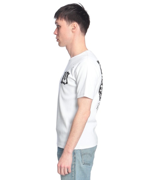 SEQUENZ(シークエンズ)の「SEQUENZ (シークエンズ) Tシャツ 半袖 バックプリント リブ素材 カットソー メンズ レディース(Tシャツ/カットソー・メンズ・ホワイト/ブラック・M/L)」の11枚目の写真
