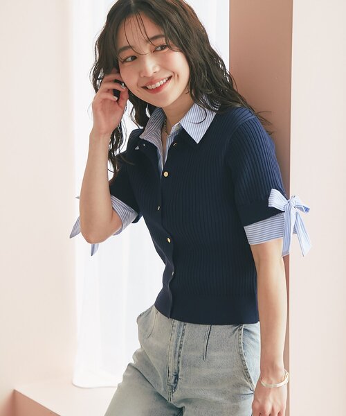 La boutique BonBon｜ラブティックボンボンのニット/セーター（ブルー