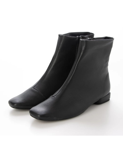 Launa lea(ラウナレア)の「【レイン対応】Rainy Dayストレッチスクエアトゥショートブーツ(R9024)(レインシューズ・レディース・ブラック/アイボリー・M/S/LL/L)」の10枚目の写真