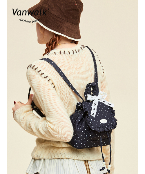 VANWALK（バンウォーク）の「キュートリエディションミニバックパックVer.2[ブラック]（バックパック/リュック・レディース・ブラック・FREE）」の3枚目の写真