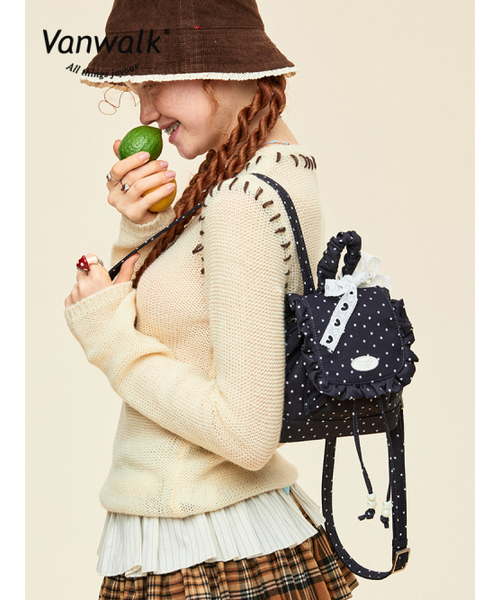 VANWALK（バンウォーク）の「キュートリエディションミニバックパックVer.2[ブラック]（バックパック/リュック・レディース・ブラック・FREE）」の5枚目の写真