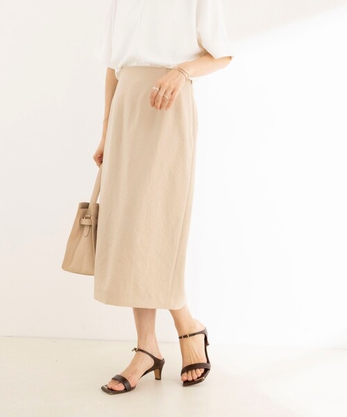 NOLLEY’S(ノーリーズ)の「《セットアップ対応》ウォッシャブルストレッチツイルタイトスカート(スカート・レディース・ネイビー/ベージュ・40/38/36)」の14枚目の写真