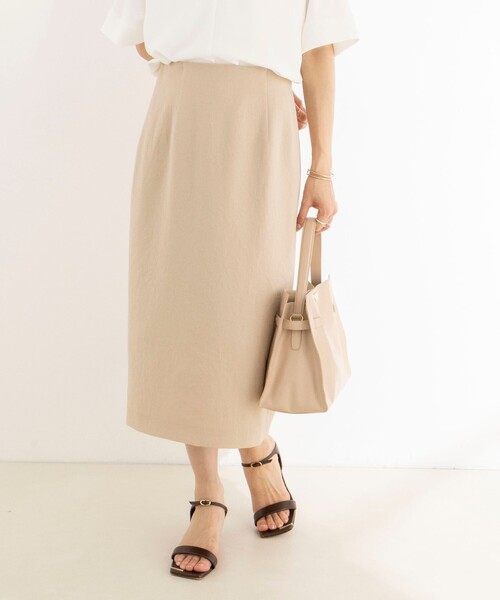 NOLLEY’S(ノーリーズ)の「《セットアップ対応》ウォッシャブルストレッチツイルタイトスカート(スカート・レディース・ネイビー/ベージュ・40/38/36)」の17枚目の写真