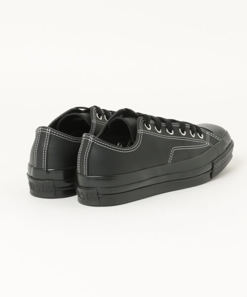 CONVERSE（コンバース）の「converse コンバース ALL STAR SQUARETOE LE OX【本革】メンズレザースニーカー ローカット(オールスタースクエアトウLEOX) 31316371 ブラック/ブラック（スニーカー・メンズ・ブラック×ブラック・25.5cm/26.0cm/26.5cm/27.0cm/27.5cm/28.0cm/29.0cm）」の2枚目の写真