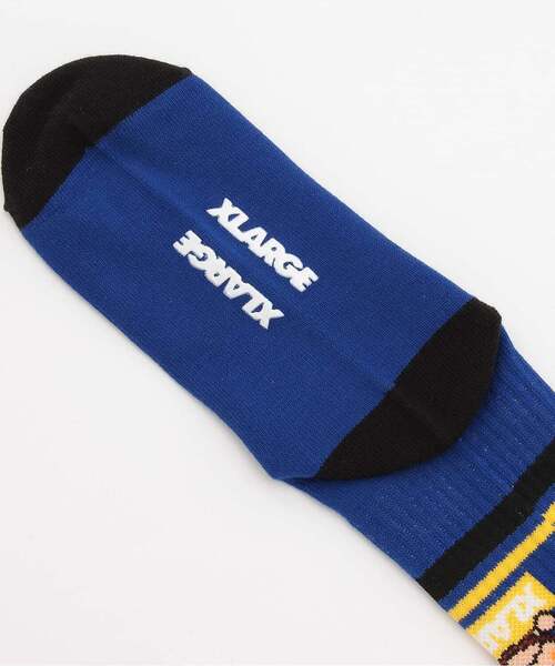 XLARGE KIDS(エクストララージキッズ)の「ファニーゴリラ リブクルーソックス(ソックス/靴下・キッズ・ブルー/グリーン/ホワイト・13-15cm/19-21cm/17-19cm/15-17cm)」の5枚目の写真