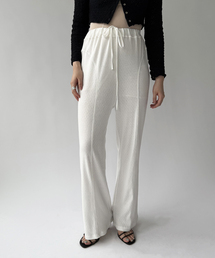 PAN（パン）の「【PAN/パン】EYELET MESH FLARE PANTS（スラックス）」