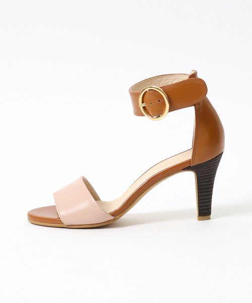 Abahouse Devinette（ドゥヴィネット）の「ラウンドバックルサンダル（サンダル・レディース・ピンク/ダークブラウン・38/37/36/35/39）」の4枚目の写真