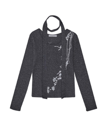 FRAGFARM（フラグファーム）の「ナビバナナスカーフロングスリーブTシャツ (4カラー)（Tシャツ/カットソー）」