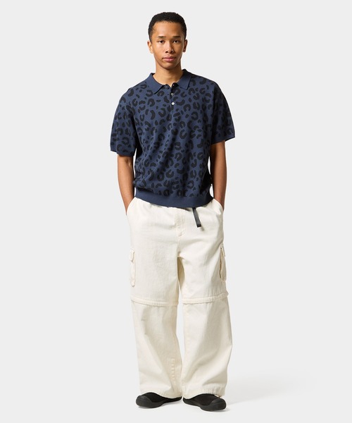 HUF CO-OP CHUNKY CHEETAH KNIT POLO（ポロシャツ）｜HUF（ハフ）の