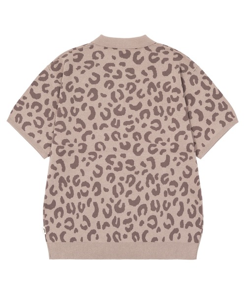 HUF(ハフ)の「HUF CO-OP CHUNKY CHEETAH KNIT POLO(ポロシャツ・メンズ・ネイビー/ベージュ・S/M/L/XL)」の9枚目の写真