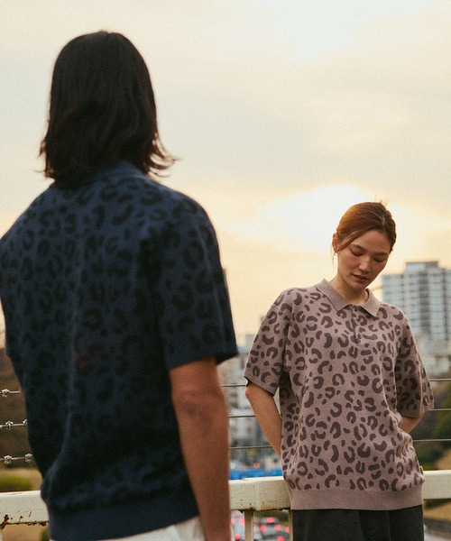 HUF CO-OP CHUNKY CHEETAH KNIT POLO（ポロシャツ）｜HUF（ハフ）の