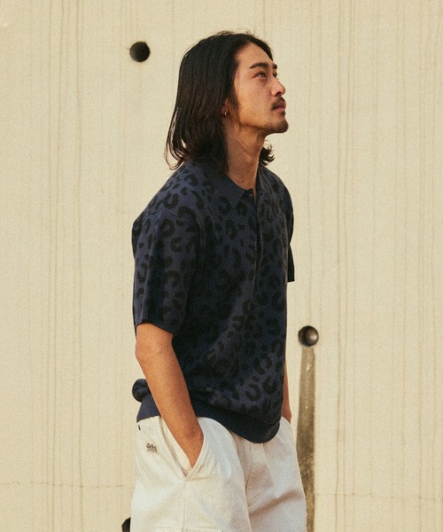 HUF CO-OP CHUNKY CHEETAH KNIT POLO（ポロシャツ）｜HUF（ハフ）の