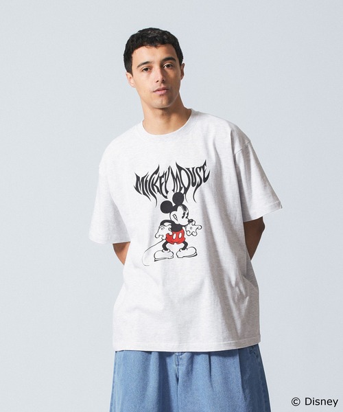Disney(ディズニー)の「Mickey Mouse / S/S TEE(Tシャツ/カットソー・メンズ・ホワイト/アッシュ/ブラック・M/L/XL)」の3枚目の写真
