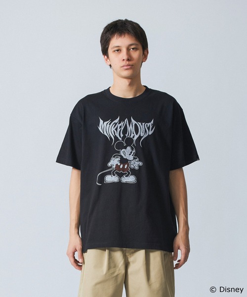 Disney(ディズニー)の「Mickey Mouse / S/S TEE(Tシャツ/カットソー・メンズ・ホワイト/アッシュ/ブラック・M/L/XL)」の1枚目の写真