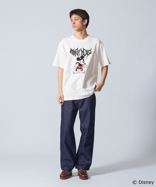 Disney(ディズニー)の「Mickey Mouse / S/S TEE(Tシャツ/カットソー・メンズ・ホワイト/アッシュ/ブラック・M/L/XL)」の4枚目の写真