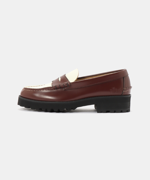The Kenford Fineshoes(ケンフォードファインシューズ)の「The Kenford Fineshoes / ケンフォード ファインシューズ TANK SOLE LOAFERS COMBI(ローファー・レディース・ネイビー/グリーン/ブラウン・24.5cm/24cm/23.5cm/23cm)」の5枚目の写真