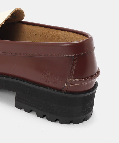 The Kenford Fineshoes(ケンフォードファインシューズ)の「The Kenford Fineshoes / ケンフォード ファインシューズ TANK SOLE LOAFERS COMBI(ローファー・レディース・ネイビー/グリーン/ブラウン・24.5cm/24cm/23.5cm/23cm)」の8枚目の写真