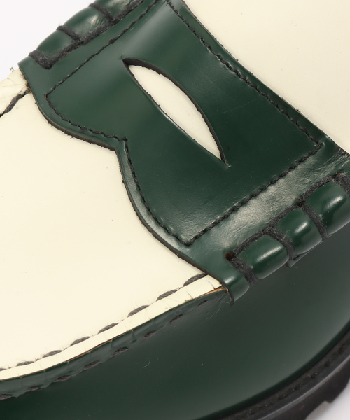 The Kenford Fineshoes(ケンフォードファインシューズ)の「The Kenford Fineshoes / ケンフォード ファインシューズ TANK SOLE LOAFERS COMBI(ローファー・レディース・ネイビー/グリーン/ブラウン・24.5cm/24cm/23.5cm/23cm)」の13枚目の写真
