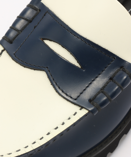 The Kenford Fineshoes(ケンフォードファインシューズ)の「The Kenford Fineshoes / ケンフォード ファインシューズ TANK SOLE LOAFERS COMBI(ローファー・レディース・ネイビー/グリーン/ブラウン・24.5cm/24cm/23.5cm/23cm)」の14枚目の写真