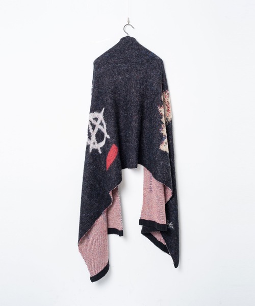 STOF(ストフ)の「STOF/ストフ/Alternative Knit Throw(ストール/ショール・メンズ・ブラック/ホワイト・F)」の11枚目の写真