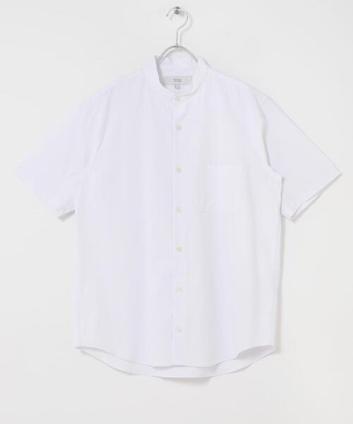 URBAN RESEARCH ROSSO MEN（アーバンリサーチロッソメン）の「『WEB限定』『イージーケア / XLサイズあり』ハイパフォーマンスリネンバンド半袖シャツ（シャツ/ブラウス・メンズ・チェック/ストライプ/ベージュ/ネイビー/ライトブルー/ホワイト・X-LARGE/LARGE/MEDIUM/SMALL）」の17枚目の写真
