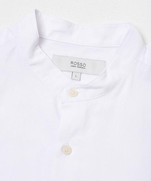 URBAN RESEARCH ROSSO MEN（アーバンリサーチロッソメン）の「『WEB限定』『イージーケア / XLサイズあり』ハイパフォーマンスリネンバンド半袖シャツ（シャツ/ブラウス・メンズ・チェック/ストライプ/ベージュ/ネイビー/ライトブルー/ホワイト・X-LARGE/LARGE/MEDIUM/SMALL）」の18枚目の写真