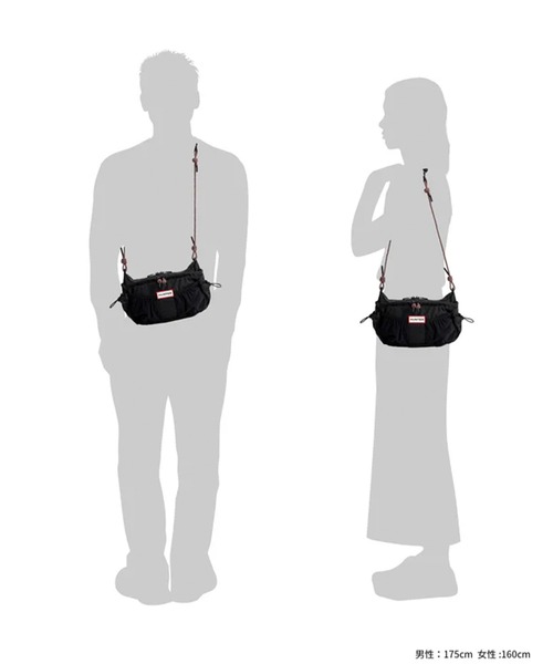 HUNTER(ハンター)の「HUNTER/ハンター ショルダーバッグ トラベル クロスボディ TRAVEL CROSSBODY(ショルダーバッグ・レディース・ホワイト/ブラック・FREE)」の11枚目の写真