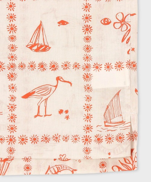 Paul Smith(ポールスミス)の「"Cairo Bandanna" オープンカラーシャツ / 163641 332(シャツ/ブラウス・メンズ・オフホワイト/ブルー・X-LARGE/LARGE/MEDIUM/SMALL)」の4枚目の写真