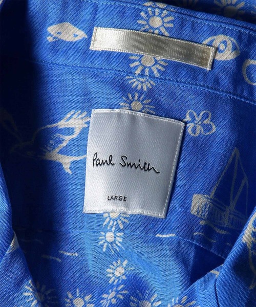 Paul Smith(ポールスミス)の「"Cairo Bandanna" オープンカラーシャツ / 163641 332(シャツ/ブラウス・メンズ・オフホワイト/ブルー・X-LARGE/LARGE/MEDIUM/SMALL)」の9枚目の写真