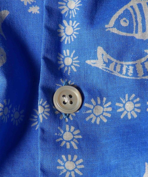 Paul Smith(ポールスミス)の「"Cairo Bandanna" オープンカラーシャツ / 163641 332(シャツ/ブラウス・メンズ・オフホワイト/ブルー・X-LARGE/LARGE/MEDIUM/SMALL)」の10枚目の写真