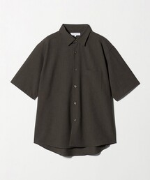 ハウンド トゥース ワッシャーカルゼ リラックス レギュラーカラーシャツ-吸水速乾-<A DAY IN THE LIFE>